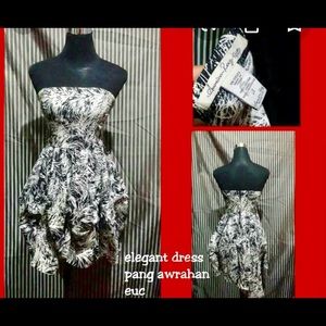 Women’s retro strapless dress